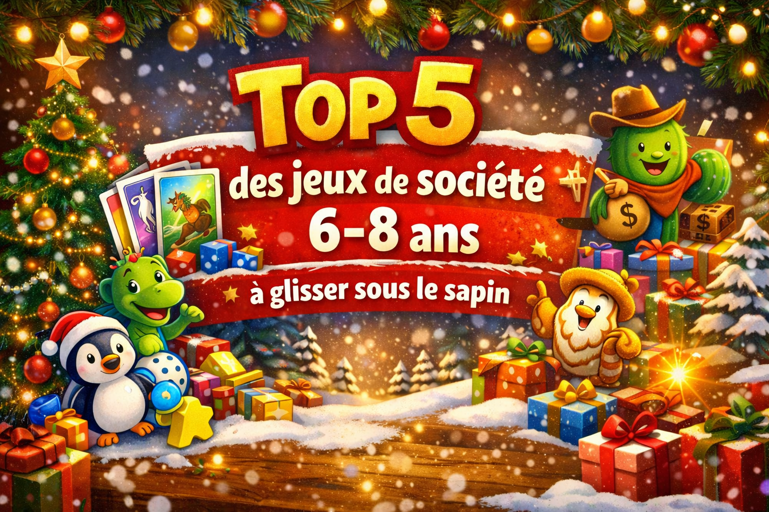 Top 5 des jeux de société 6–8 ans à glisser sous le sapin